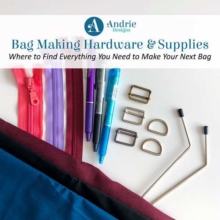 Bag Making Hardware and Supplies - Andrie Designs