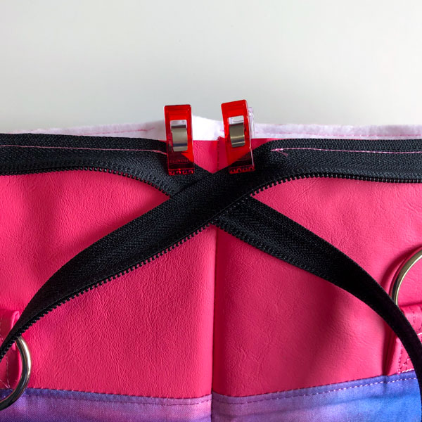 Zipper clipped out of the way - Zippered Top Classic Market Tote - Andrie Designs