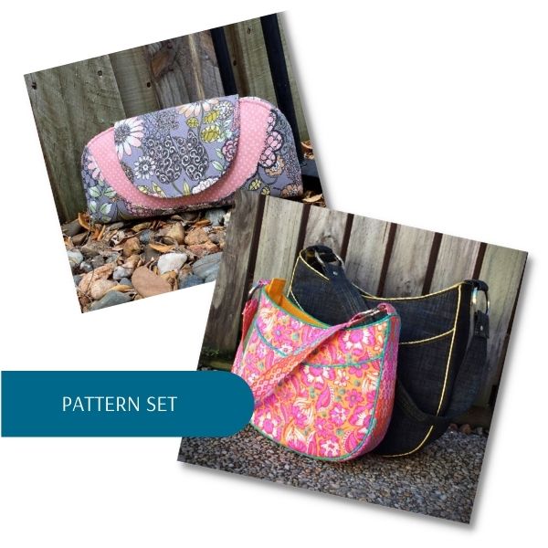 Pattern Set - Roll with It Tote and Cleo Everyday Wallet - Bag Maker Gift Guide - Andrie Designs