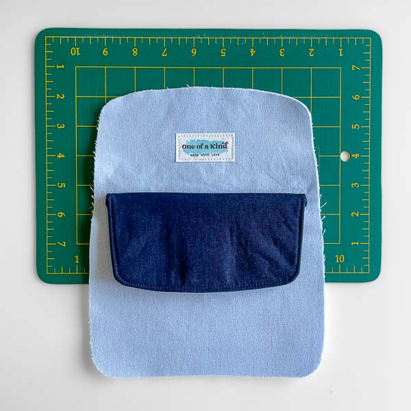 Flap Folded and pressed - Little Freehand Pack Flap & Handle Hack - Andrie Designs