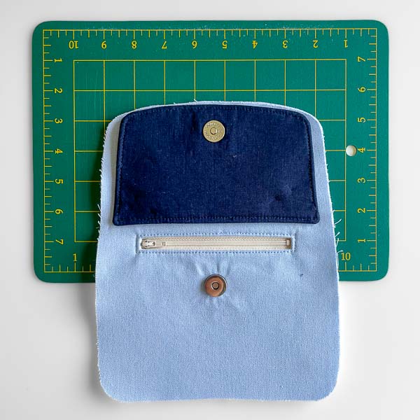 Flap sewn onto front of bag - Little Freehand Pack Flap & Handle Hack - Andrie Designs