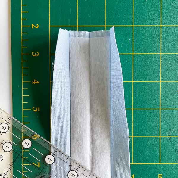 Interfacing fused in middle of handle - Little Freehand Pack Flap & Handle Hack - Andrie Designs
