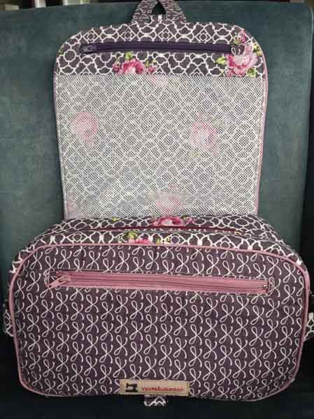 Inside of Liv's Hang About Toiletry Bag - Customer Creations - August 2022 - Andrie Designs