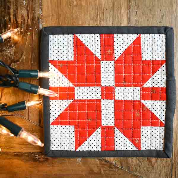Quilt Block Ornament - Quick Gifts to Sew - Andrie Designs