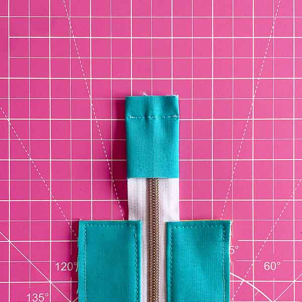 Zipper tab sewn - Sew Compleat Recessed Zipper - Andrie Designs