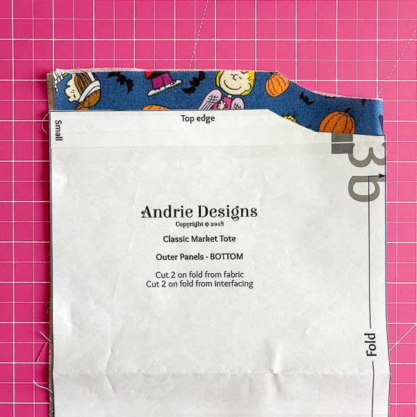Top edge example - Beginner's Guide to Sewing Your First Bag - Part 2 - Andrie Designs